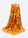 Yiyi Shenghui·Dragon Phoenix Tiger Silk Square Scarf