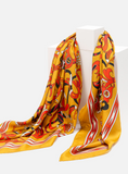 Yiyi Shenghui·Dragon Phoenix Tiger Silk Square Scarf