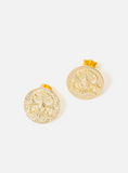 SANCHU PHOENIX hammered earrings