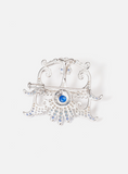 SANCHU PHOENIX Dual-purpose brooch pendant - blue zircon